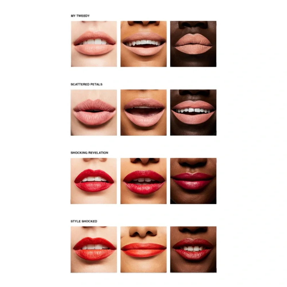 MAC Shocking Revelation (clean blue red) powder kiss lipstick